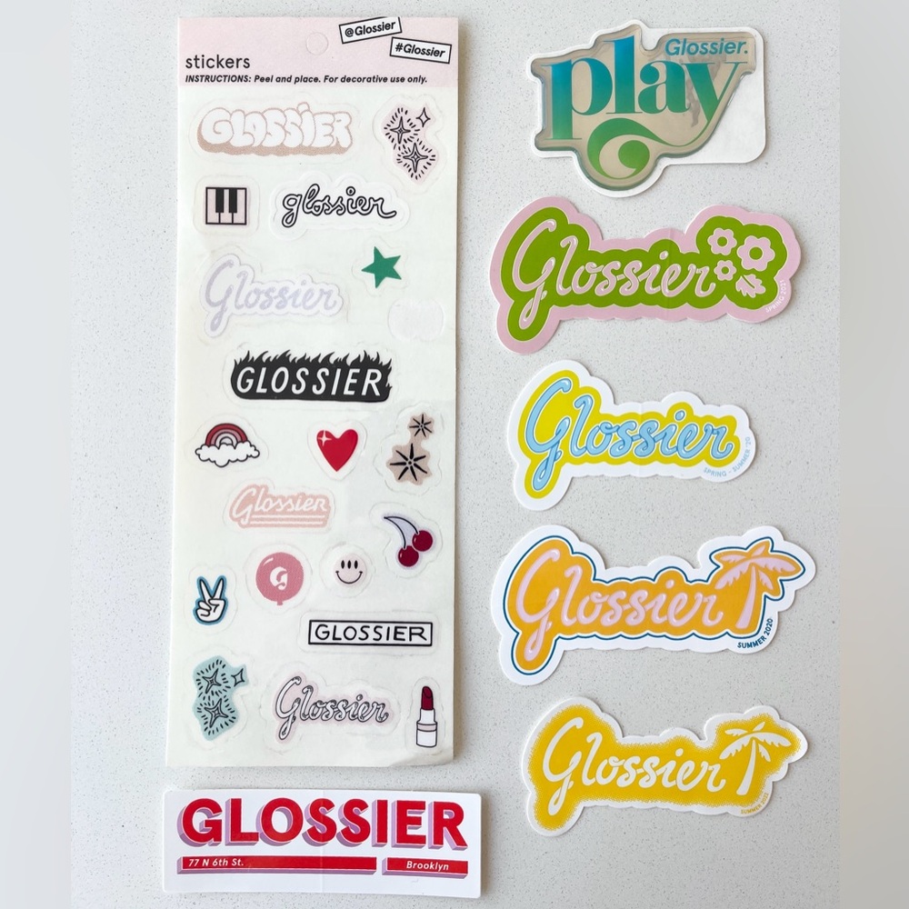 Glossier Stickers Group 2